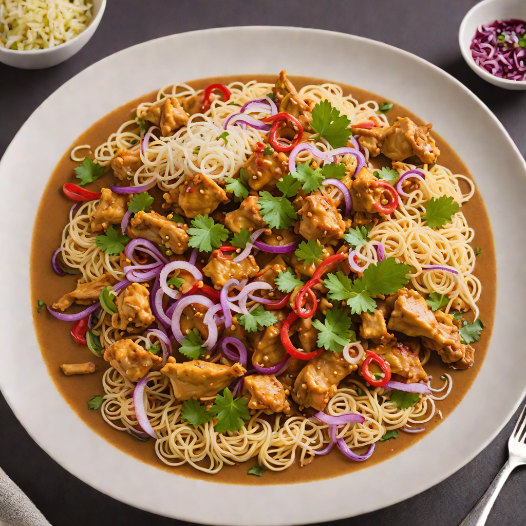 Northern Thai Chicken Curry with Red Onion and Noodles