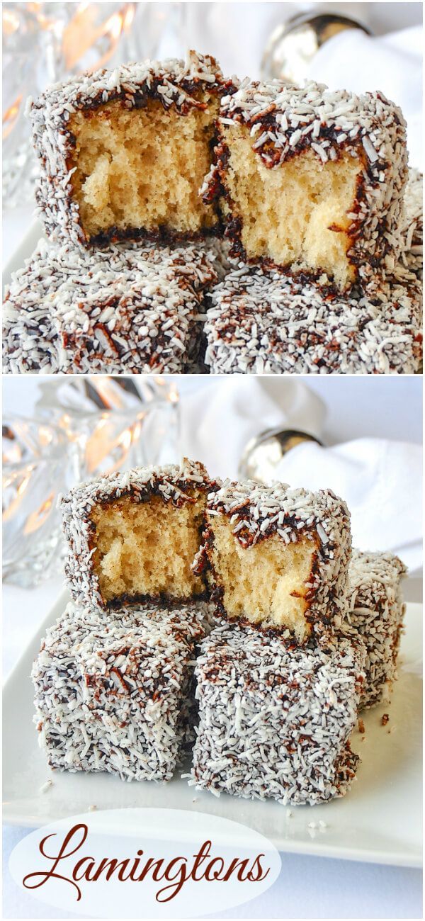 No-Bake Lamington Coconut Slice with Chocolate Ganache