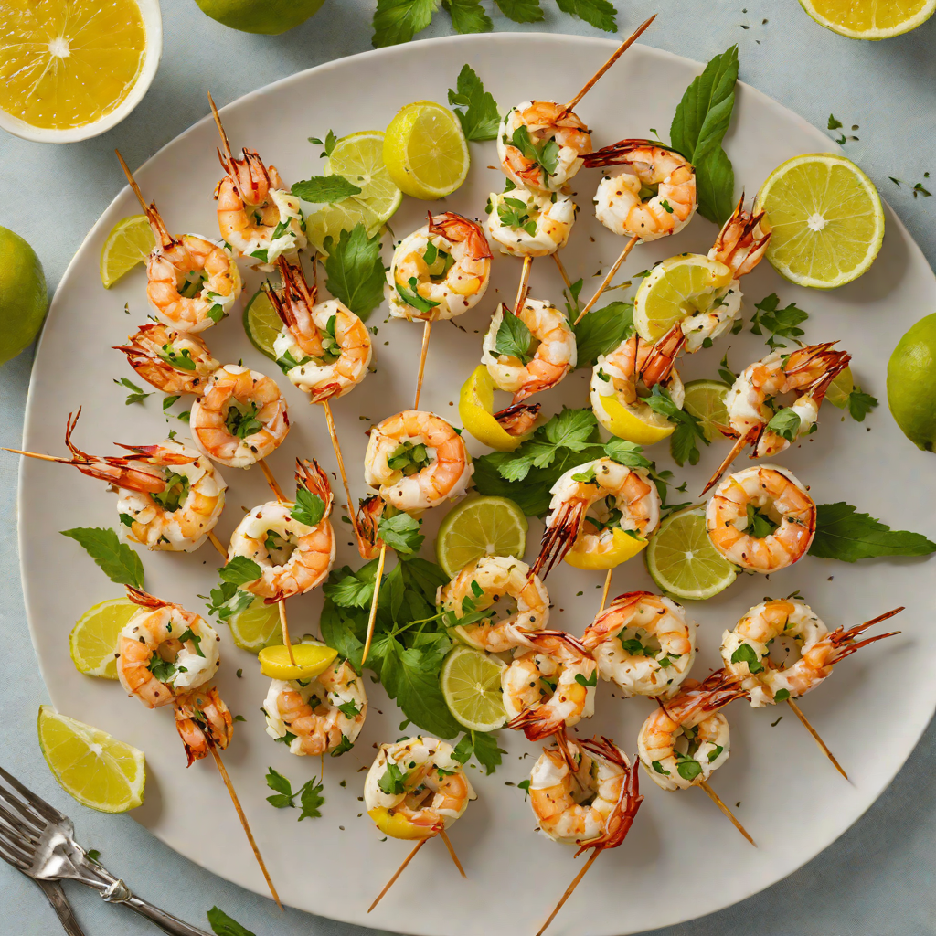 Summer Solstice Citrus and Herb Grilled Shrimp Skewers