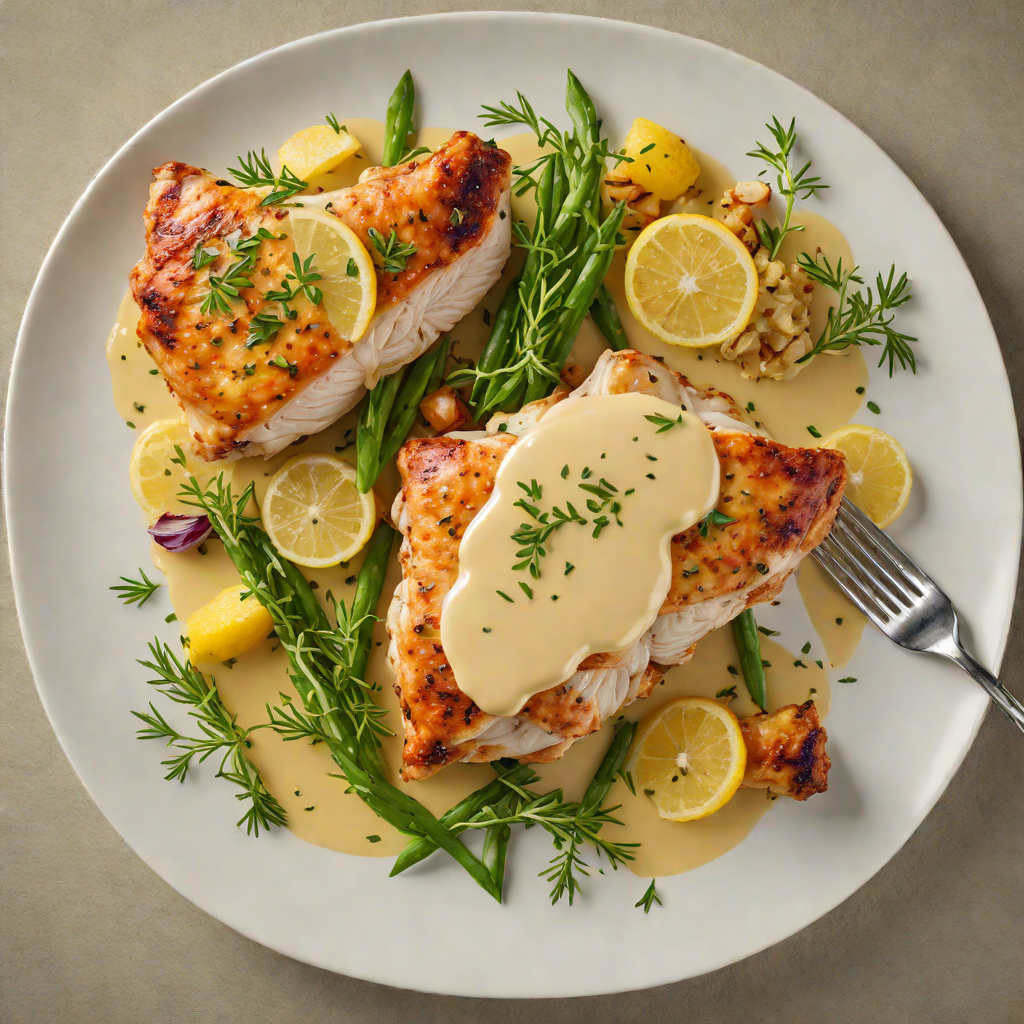 Crisp Pan-Seared Chicken with Lemon-Tarragon Sauce