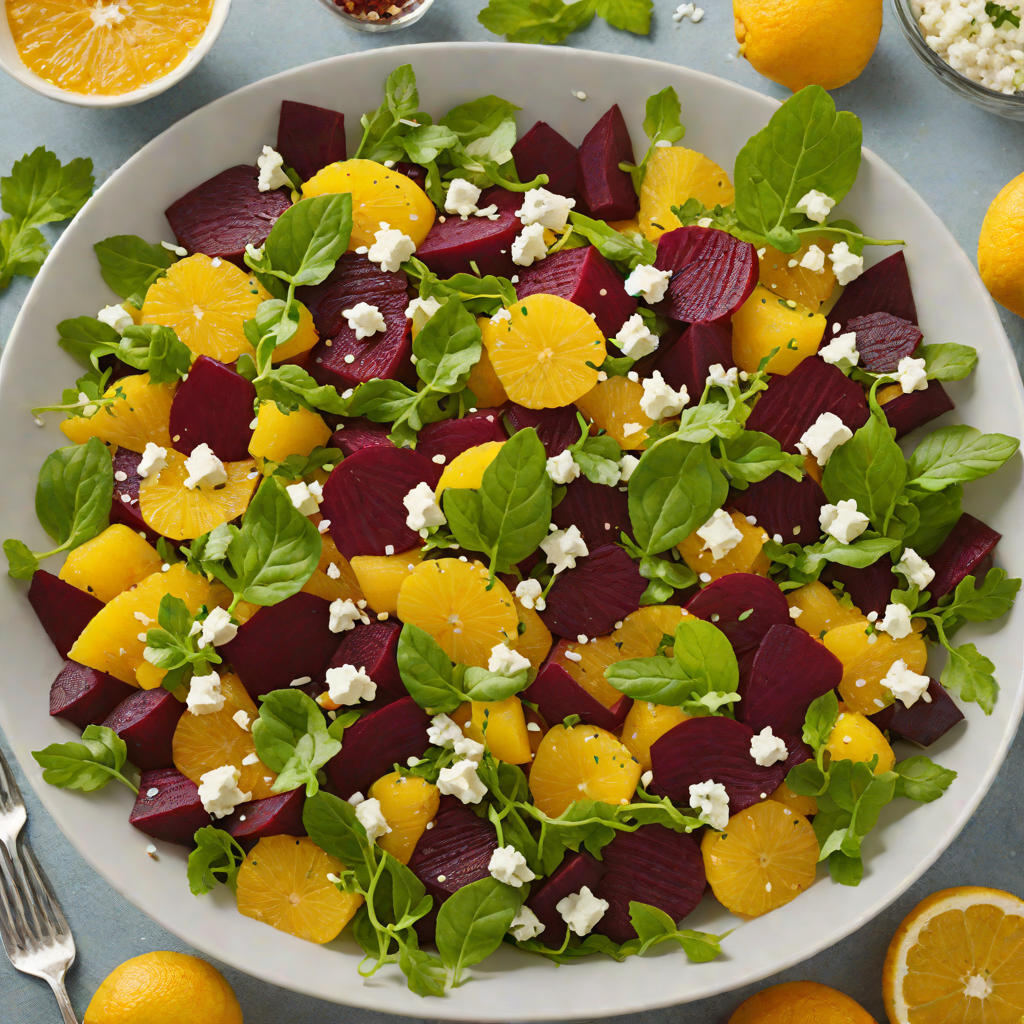 Marinated Beet and Citrus Salad with Feta and Mint