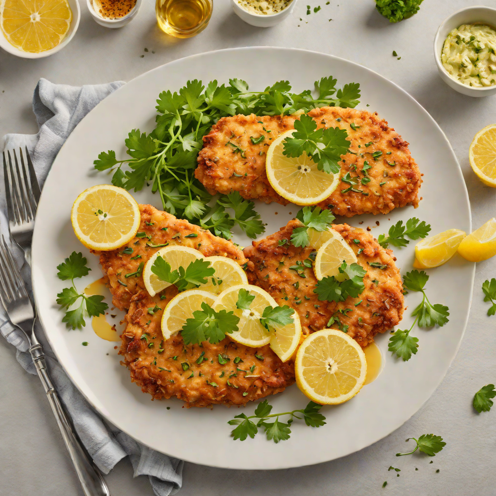 Classic Aussie Chicken Schnitzel with Lemon and Parsley