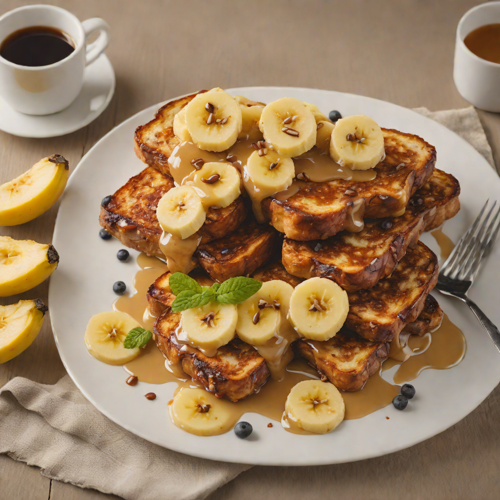 Spiced Rum-Infused Banana Foster French Toast