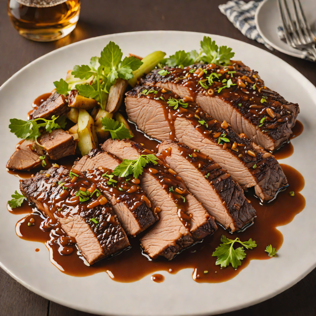 Whiskey-Glazed Beer Braised Brisket