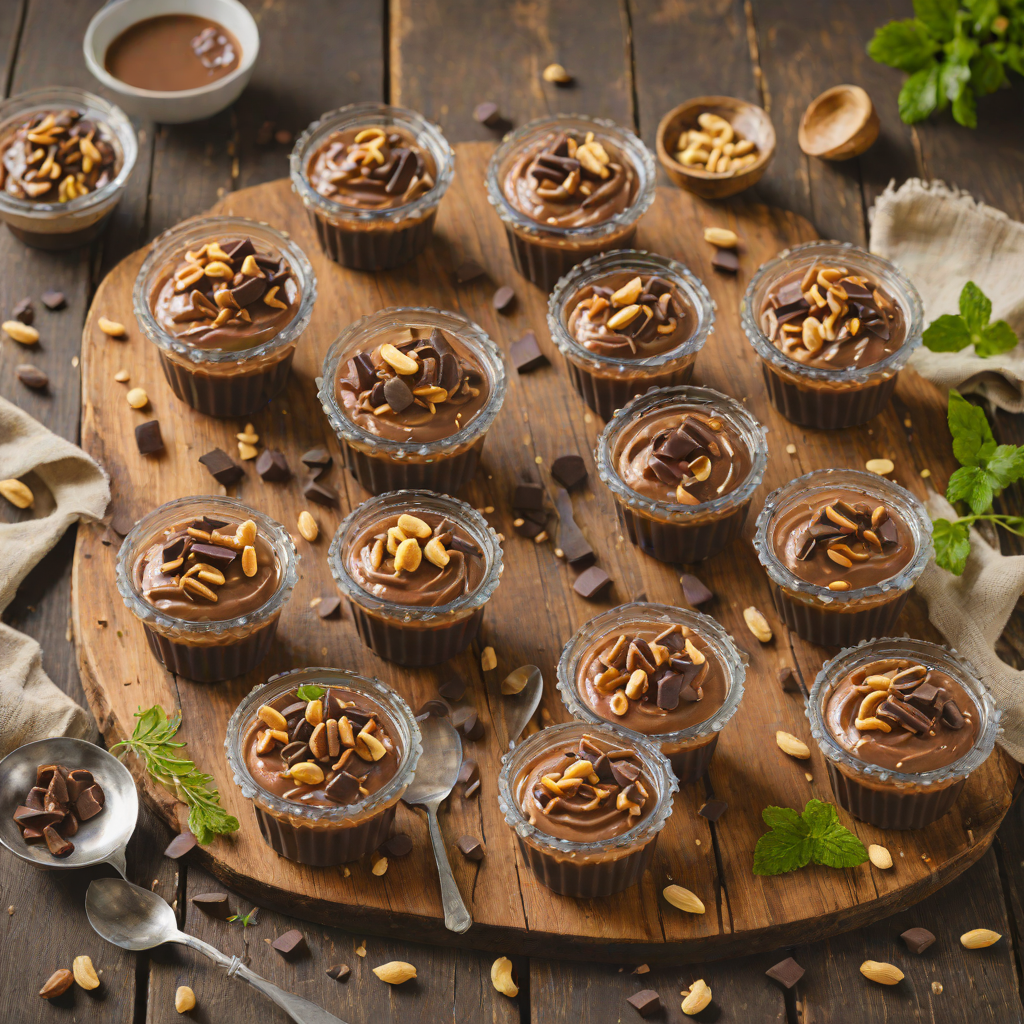 No-Bake Chocolate Peanut Butter Pudding Cups