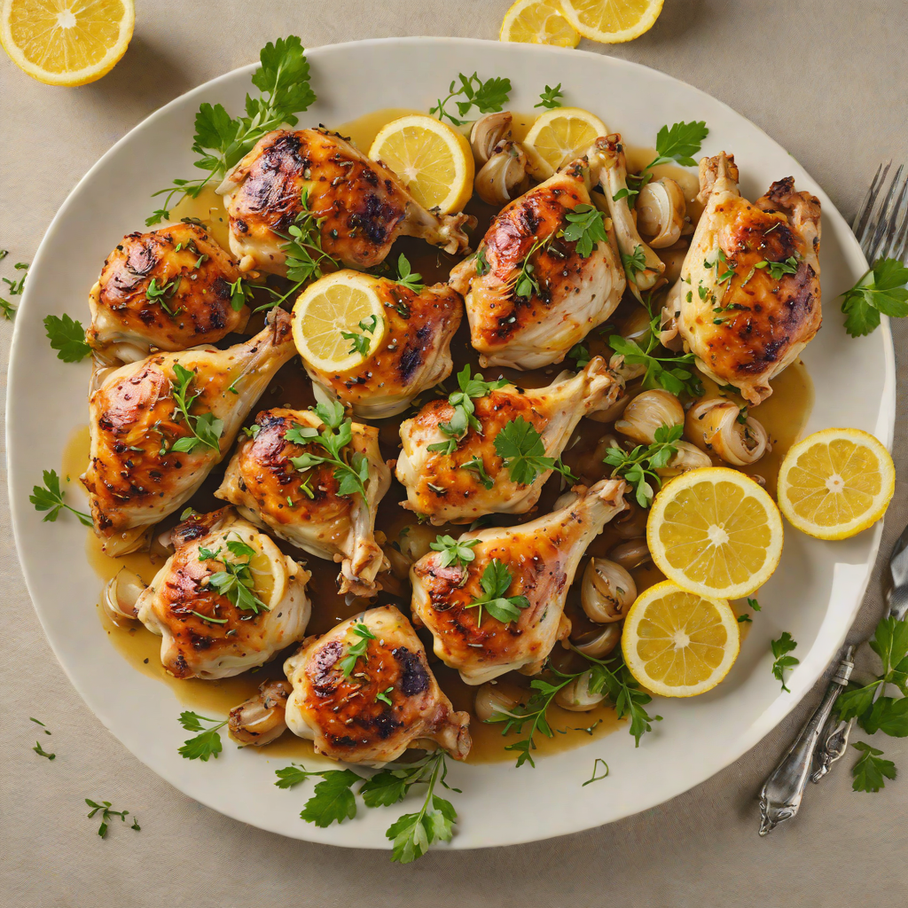 Lemon-Thyme Roasted Chicken Thighs with Garlic and Shallots