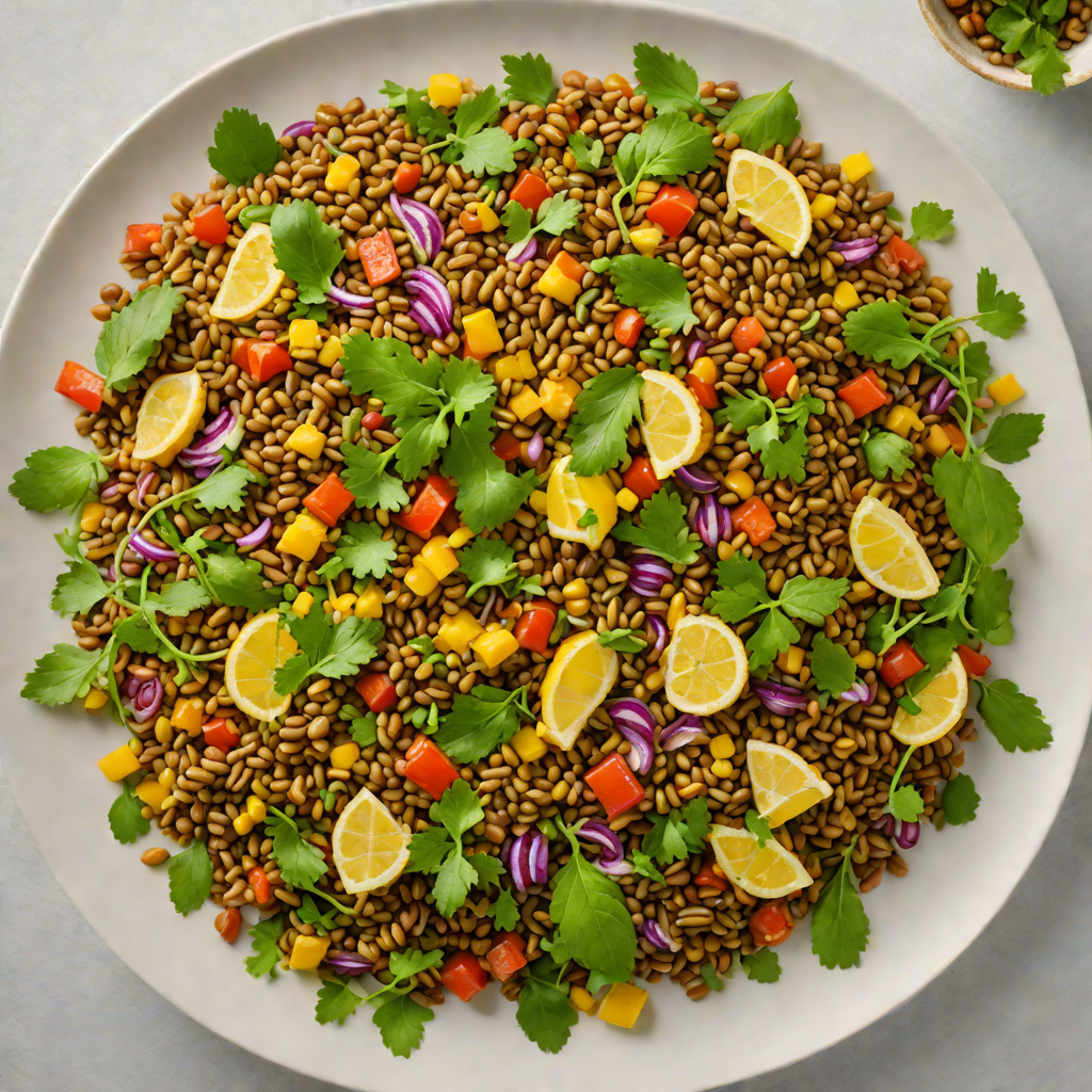 Ethiopian-Spiced Lentil Salad with Lemon and Fresh Herbs