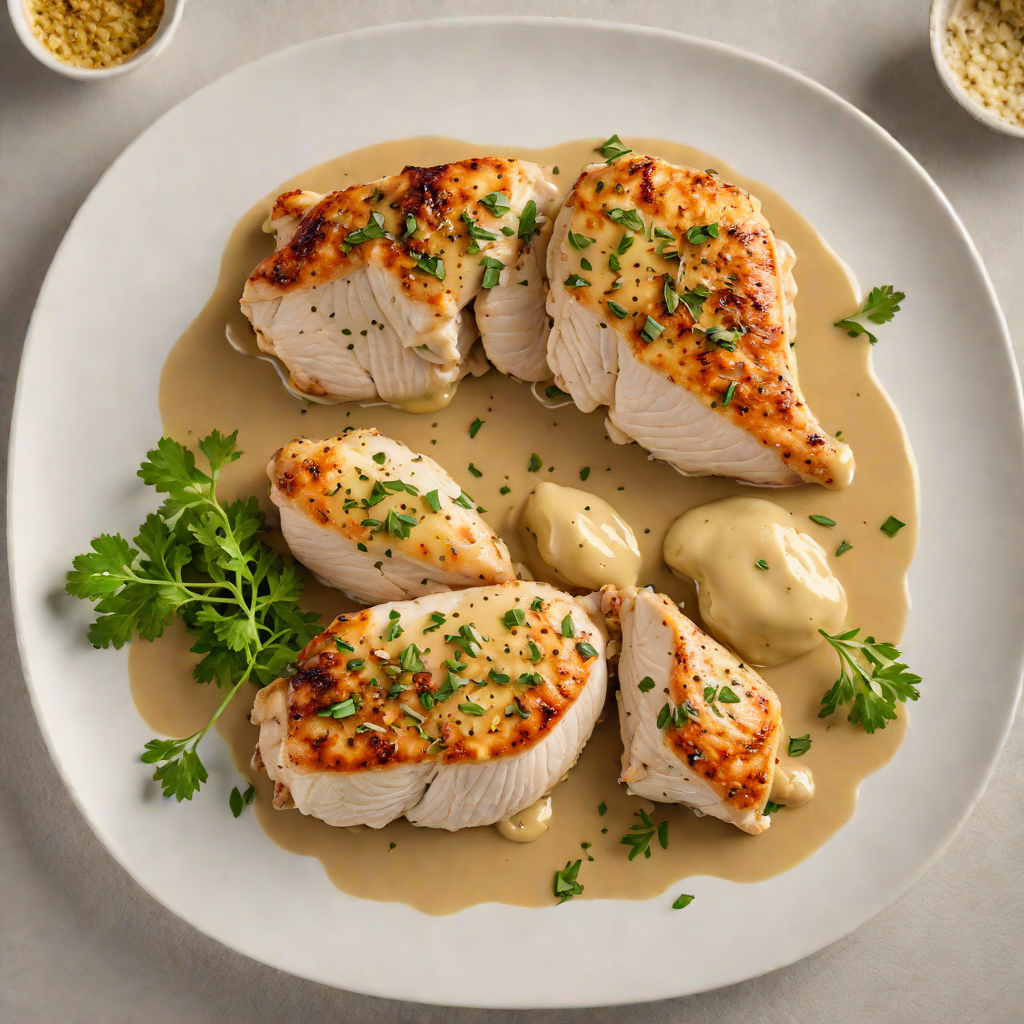Pan-Seared Chicken with Garlic and Dijon Mustard Sauce