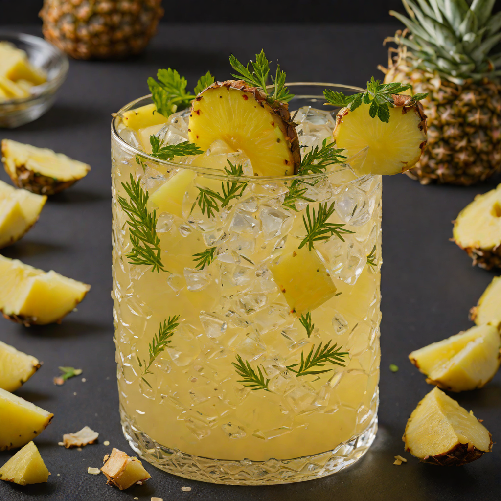 Spiced Ginger-Pineapple Collins