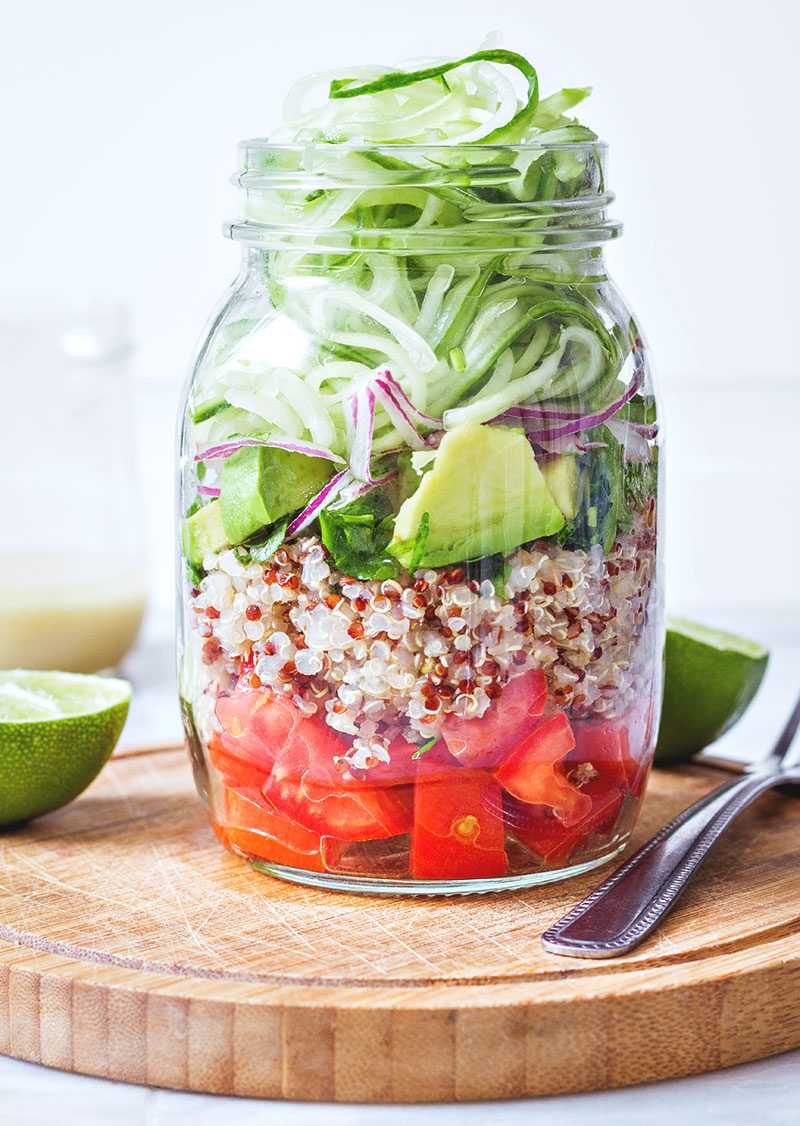 Summer Picnic Quinoa Salad Jars