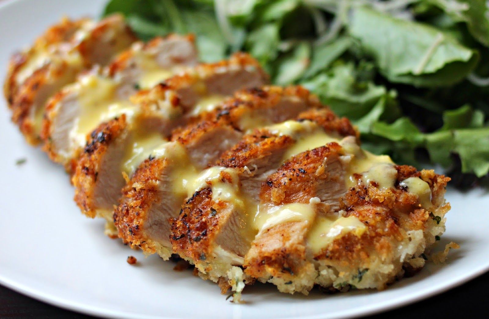 Macadamia-Crusted Chicken with Wattleseed Hollandaise