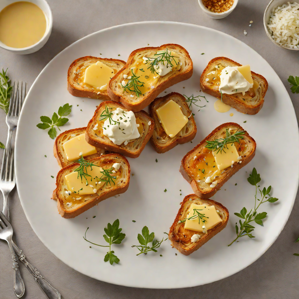 Honey-Thyme Butter Toast with Garlic and Sea Salt