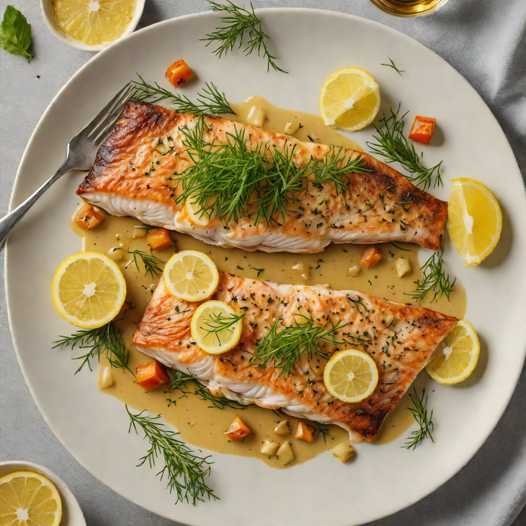 Pan-Seared Trout with Lemon-Dill Brown Butter Sauce
