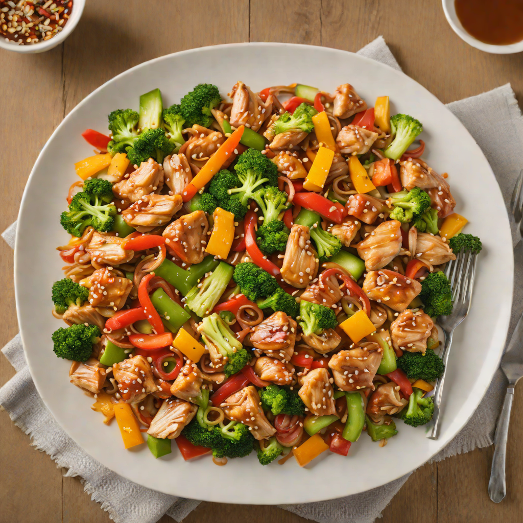 One-Pot Chicken and Vegetable Stir-Fry with Honey Soy Glaze