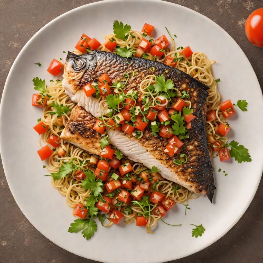 Pan-Seared Bangus with Tomato and Onion Salsa
