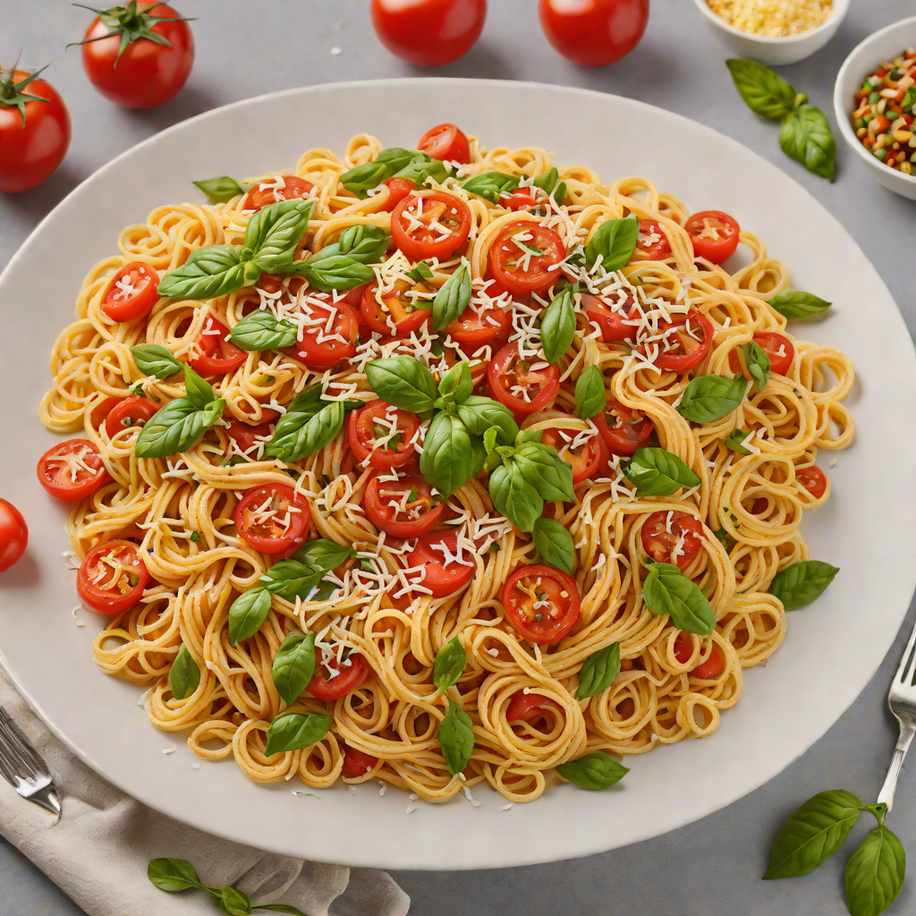 One-Pot Italian Tomato Basil Pasta with Garlic and Parmesan