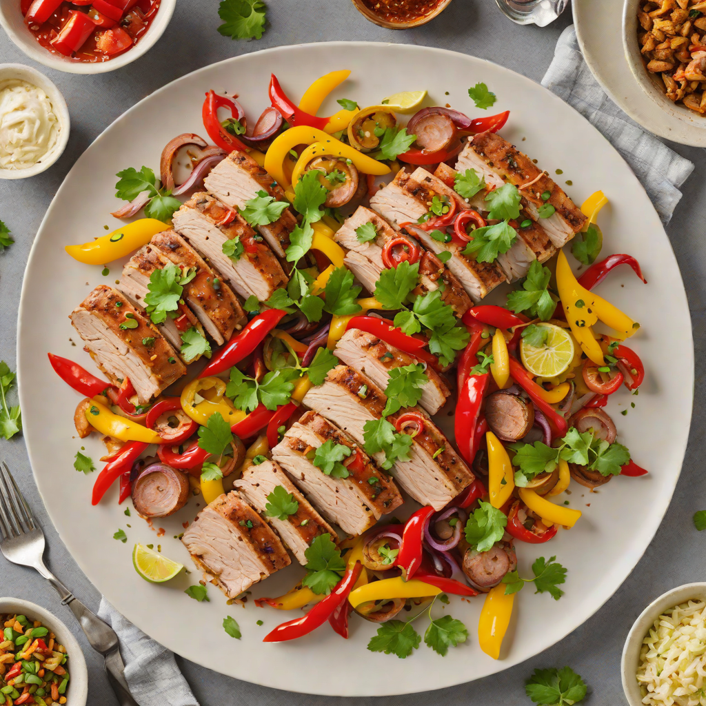Sheet Pan Fajita-Style Pork Tenderloin with Peppers