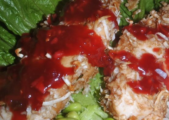 Macadamia-Crusted Chicken with Davidson’s Plum Sauce