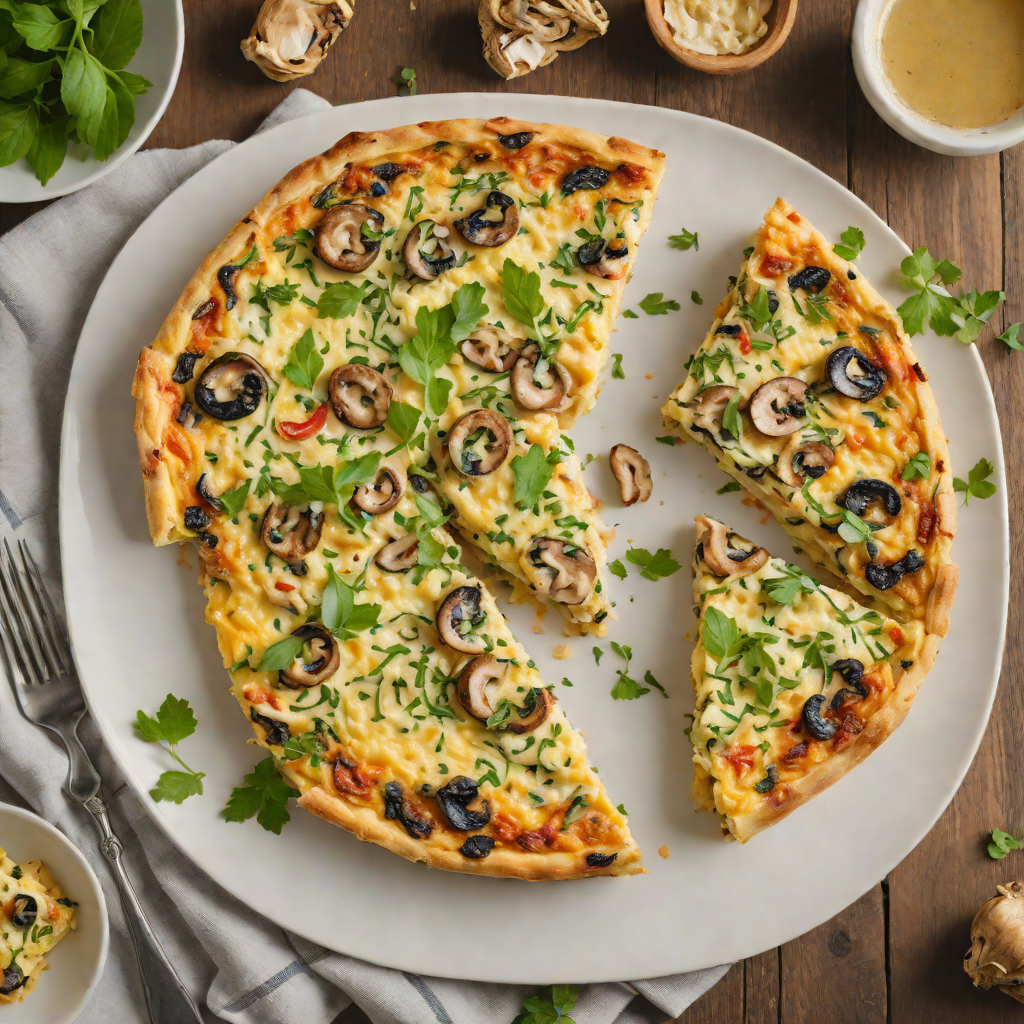 Cheese and Herb Frittata with Mushrooms