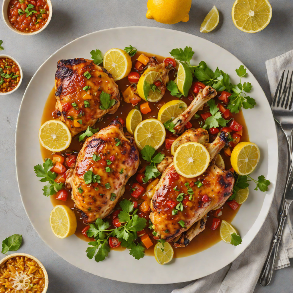 Sheet Pan Citrus-Glazed Chicken with Puerto Rican Sofrito