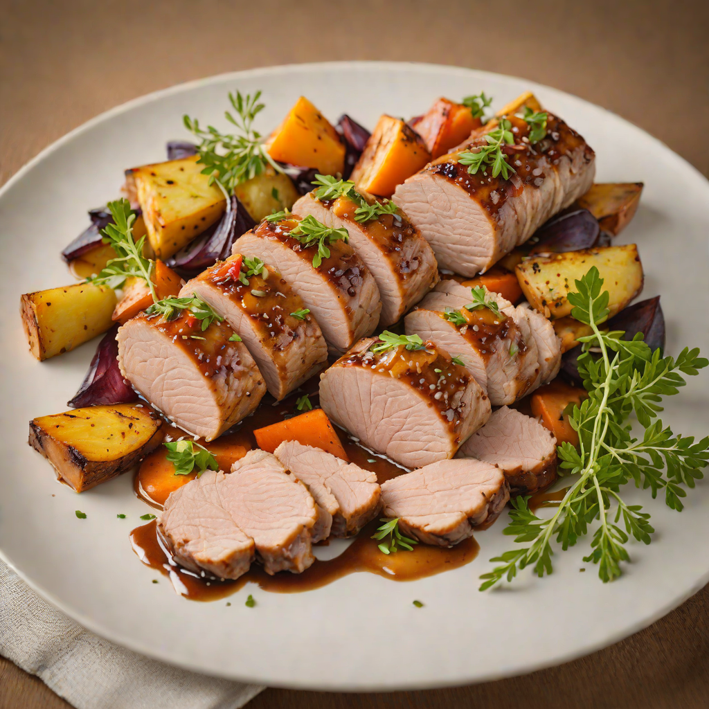 Citrus-Glazed Pork Tenderloin with Roasted Root Vegetables
