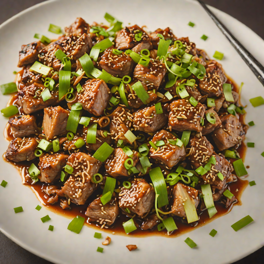 Spicy Sautéed Pork with Garlic and Scallions