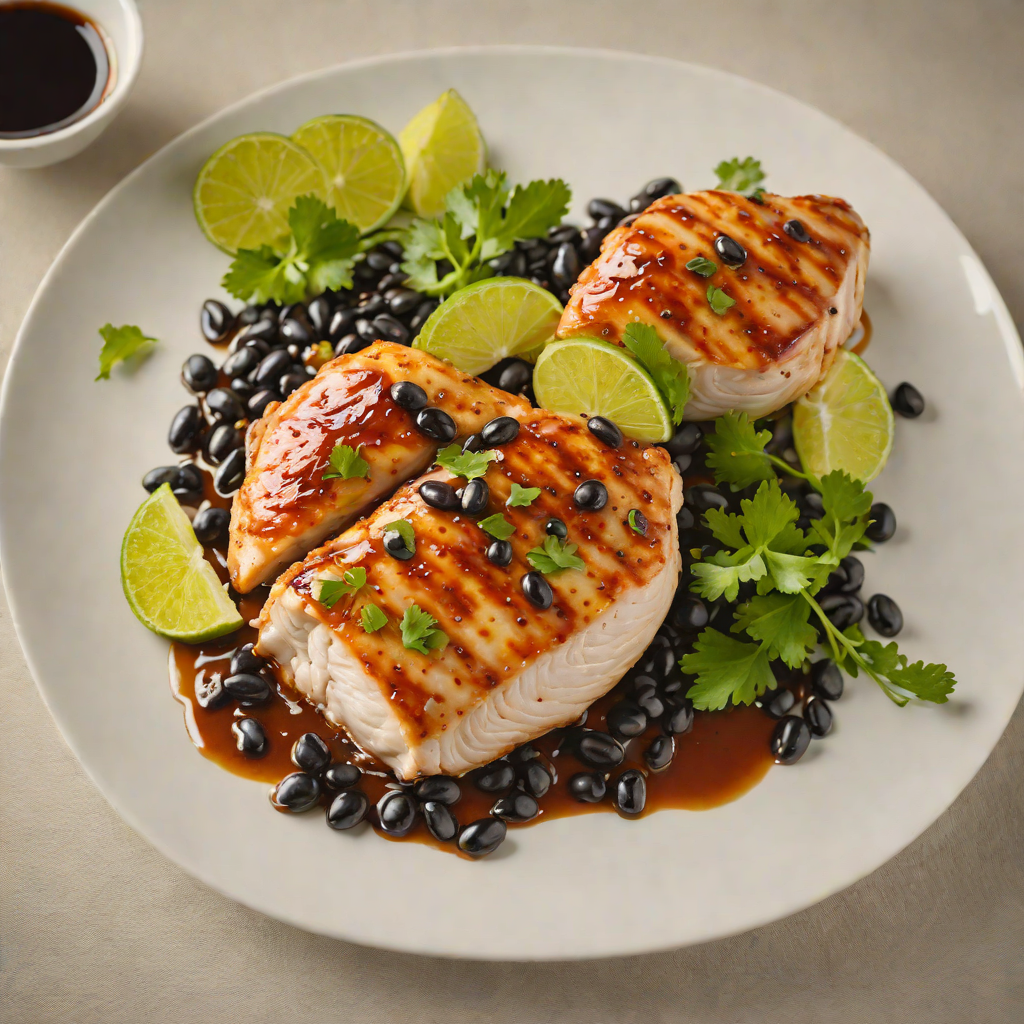 Pan-Seared Chicken with Honey-Lime Glaze and Black Beans