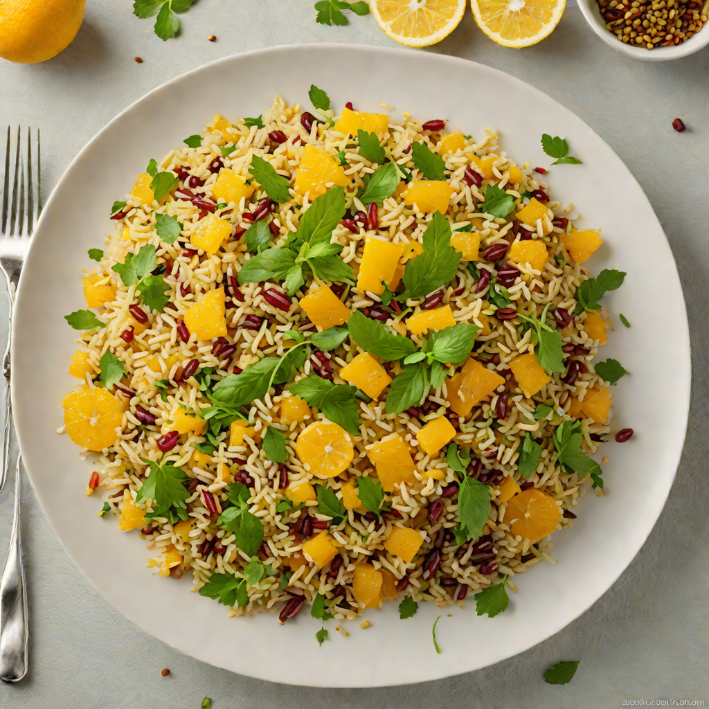 Quinoa and Bitter Herb Pilaf with Citrus Vinaigrette