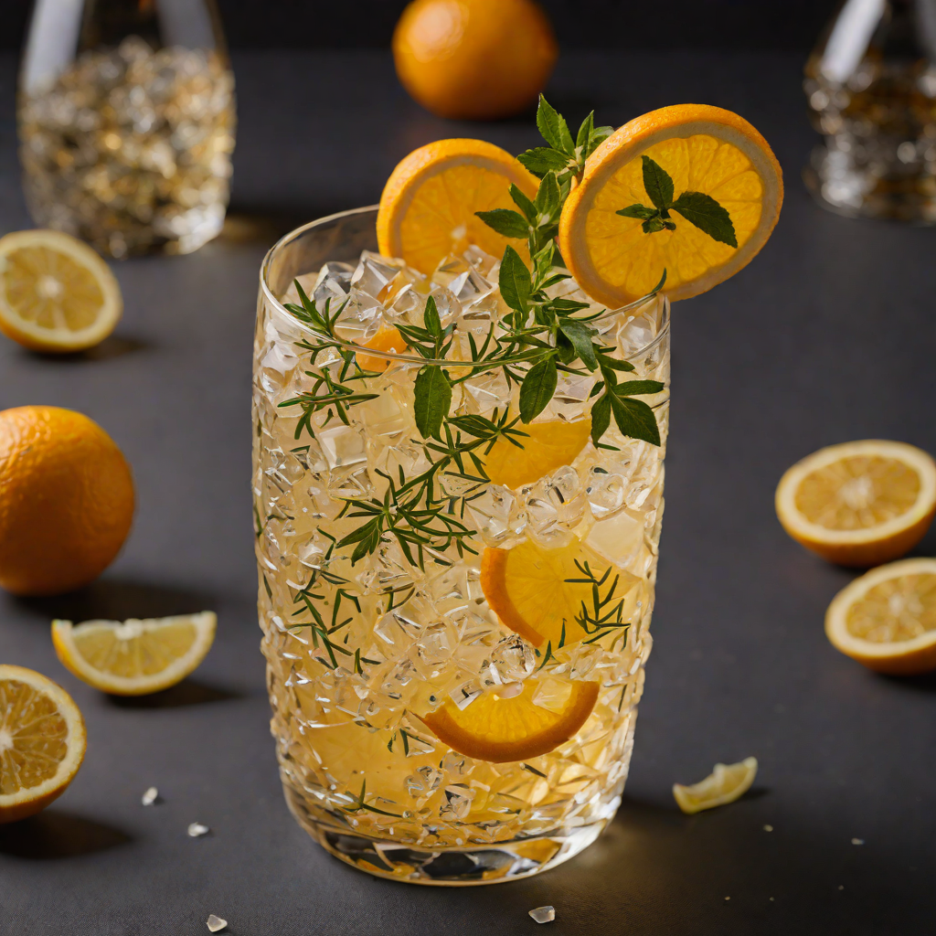 Herbal Bitters-Infused Citrus Gin Cocktail