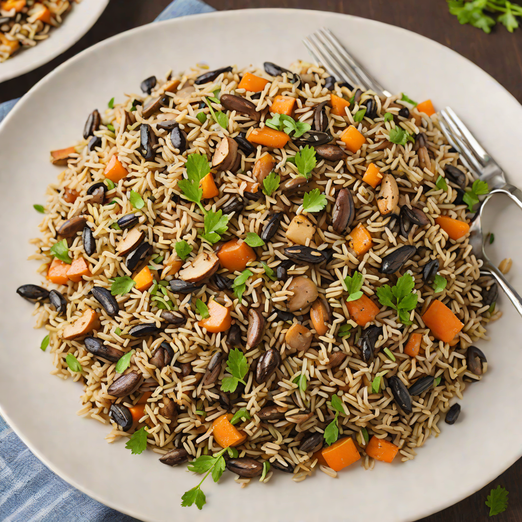 Oven-Roasted Minnesota Wild Rice and Mushroom Pilaf