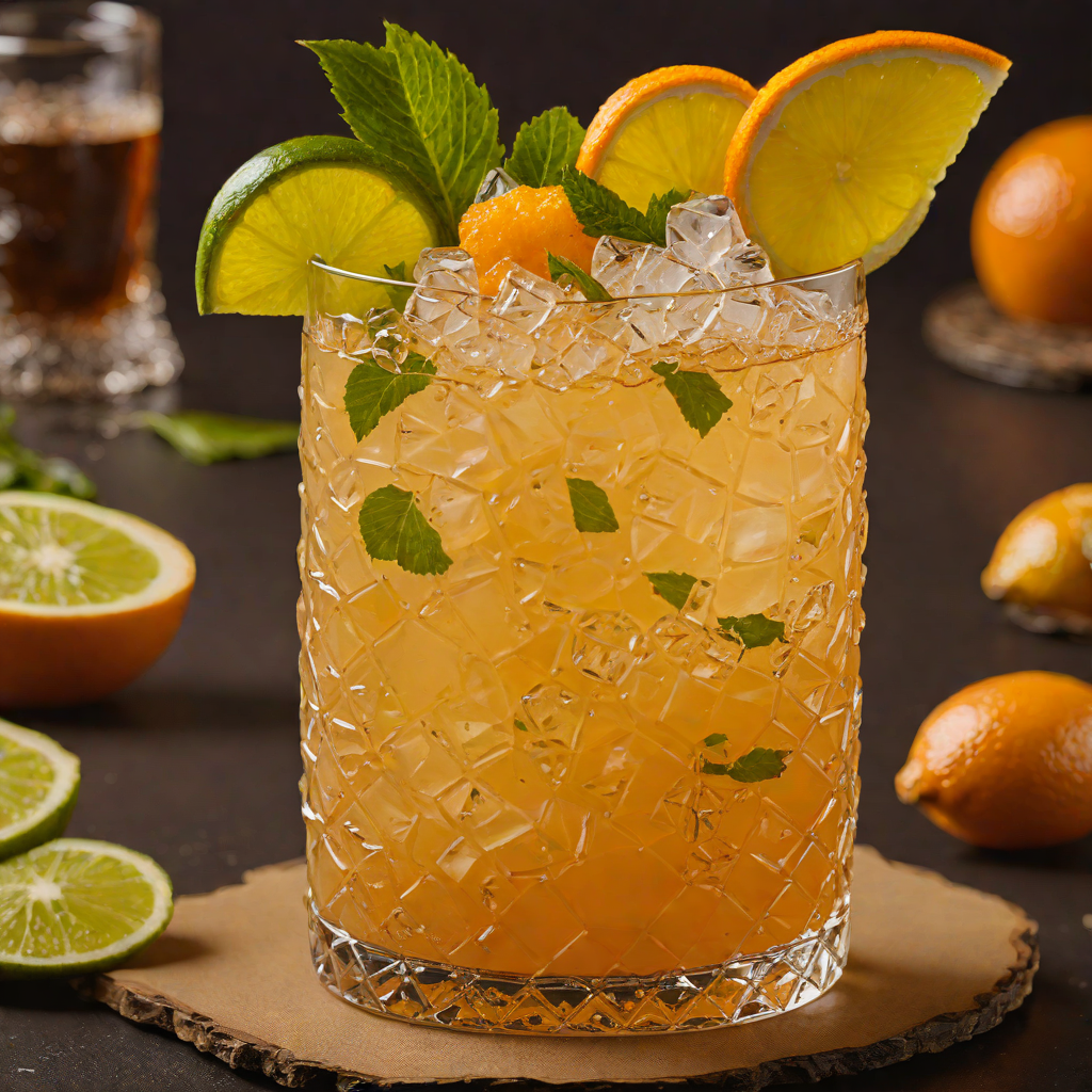 Tiki-Inspired Mai Tai Cocktail with Fresh Citrus and Orgeat