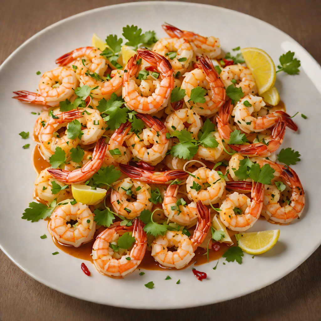 Sautéed Shrimp Gambas with Garlic and Chili