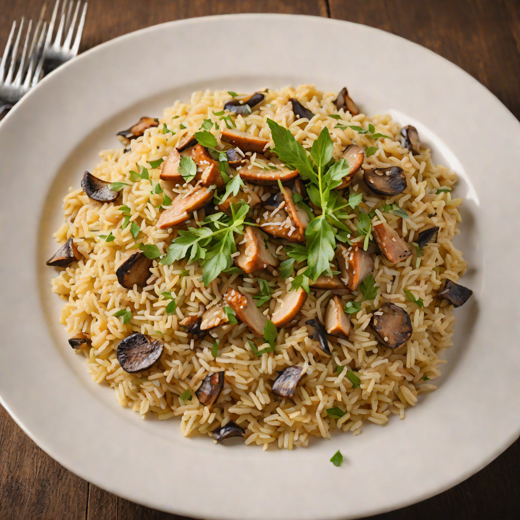 Rustic Italian Porcini Mushroom Risotto with Parmesan