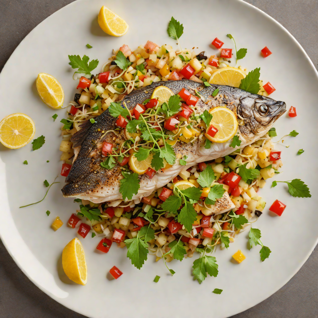 Pan-Fried Barramundi with Lemon and Native Finger Lime Salsa