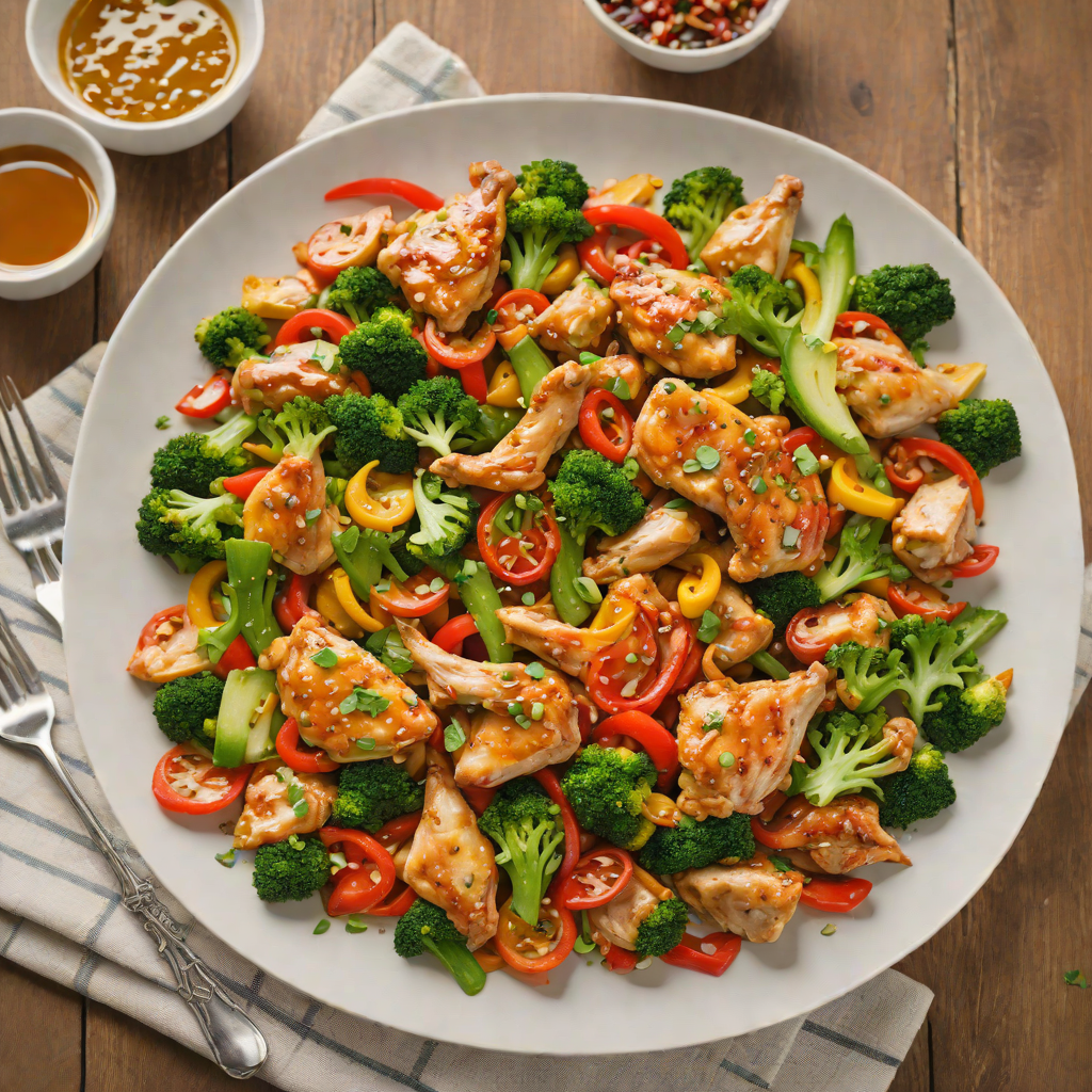 One-Pot Chicken and Vegetable Stir Fry with Honey-Garlic Sauce
