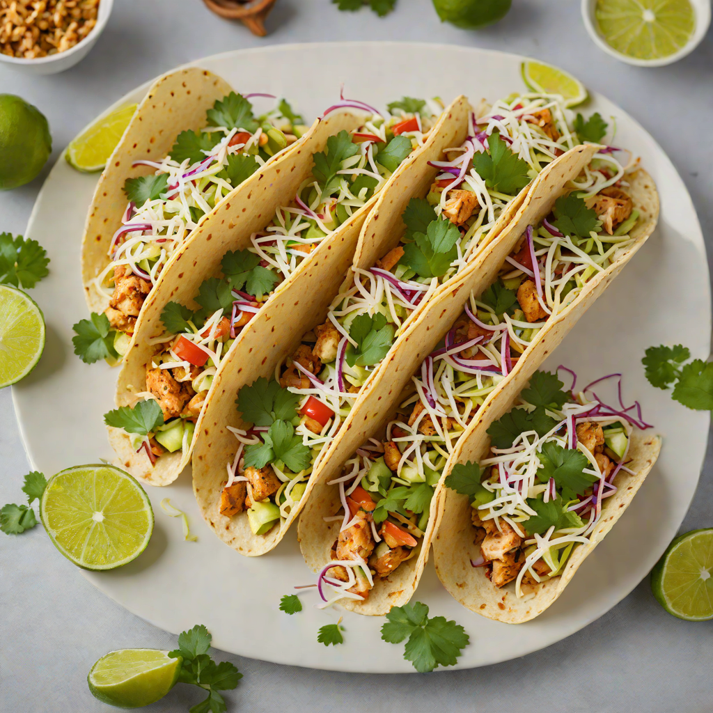 Sautéed Chicken Tacos with Fresh Cilantro Lime Slaw