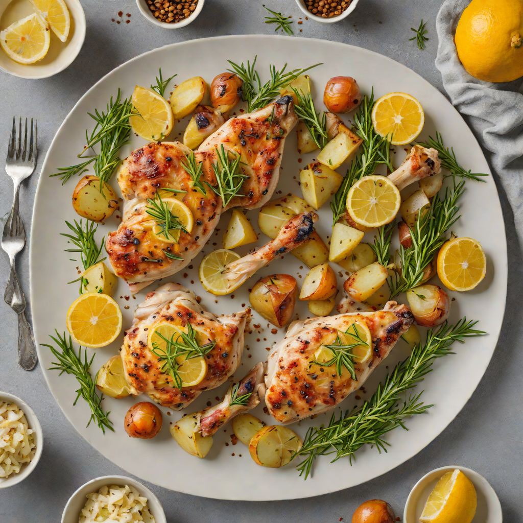 Sheet Pan Citrus-Rosemary Chicken with Garlic Potatoes