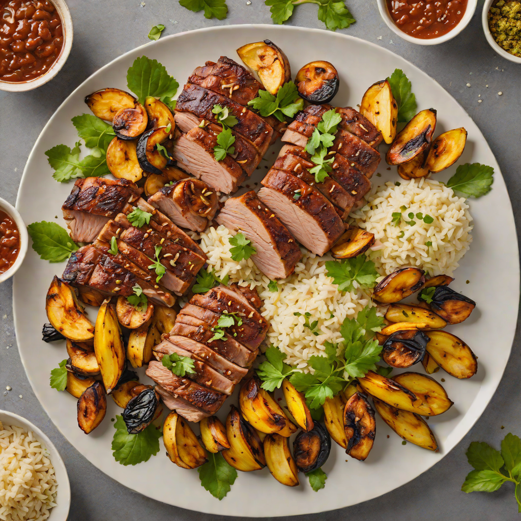 Sheet Pan Adobo-Spiced Pork with Plantains