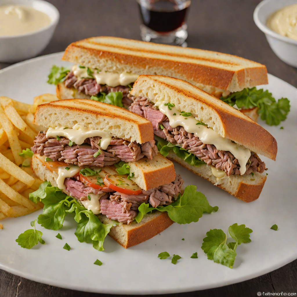 Omaha-Style Grilled Beef Sandwich with Horseradish Aioli