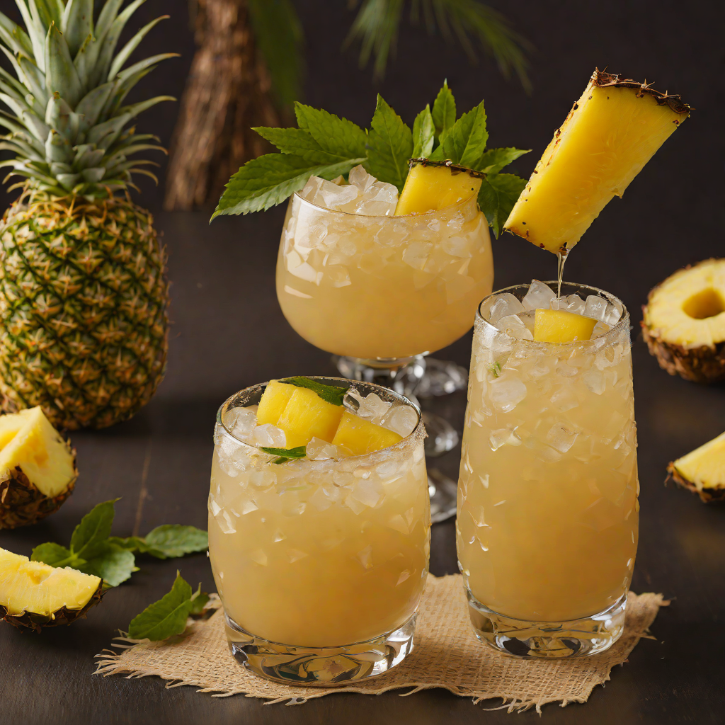 Tiki-Inspired Coconut Rum Pineapple Cocktail