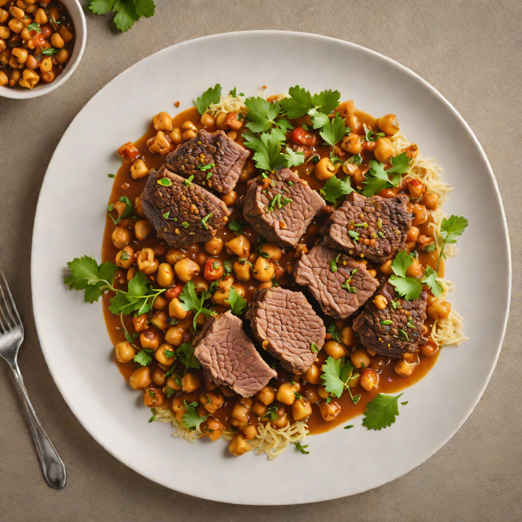 Slow-Roasted Moroccan Lamb with Spiced Chickpea Ragout