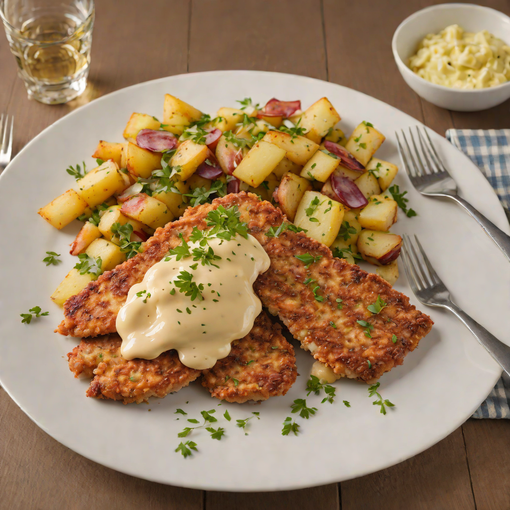 Pan-Seared Schnitzel with Warm German Potato Salad