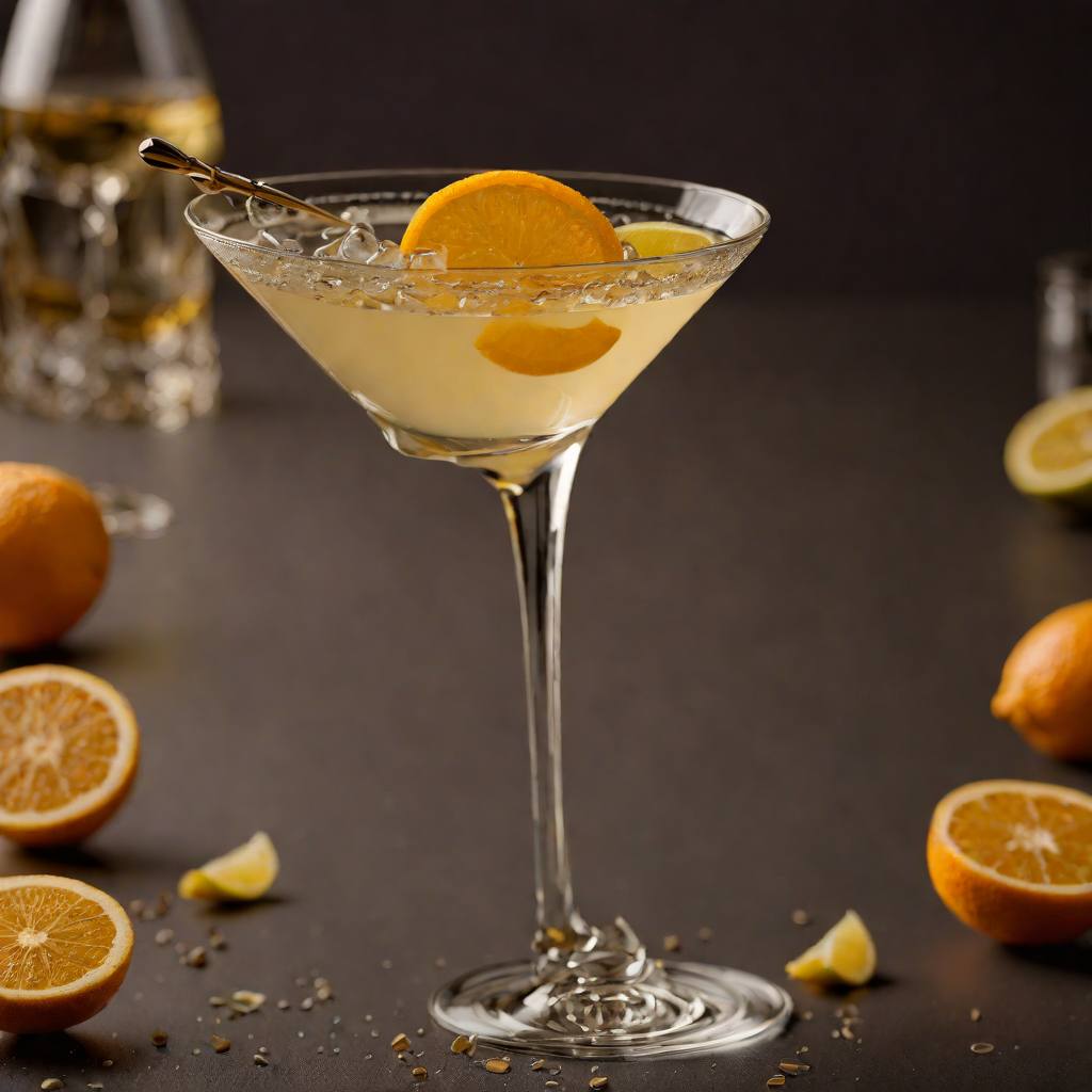 Citrus-Infused Martini with Gin and Vermouth