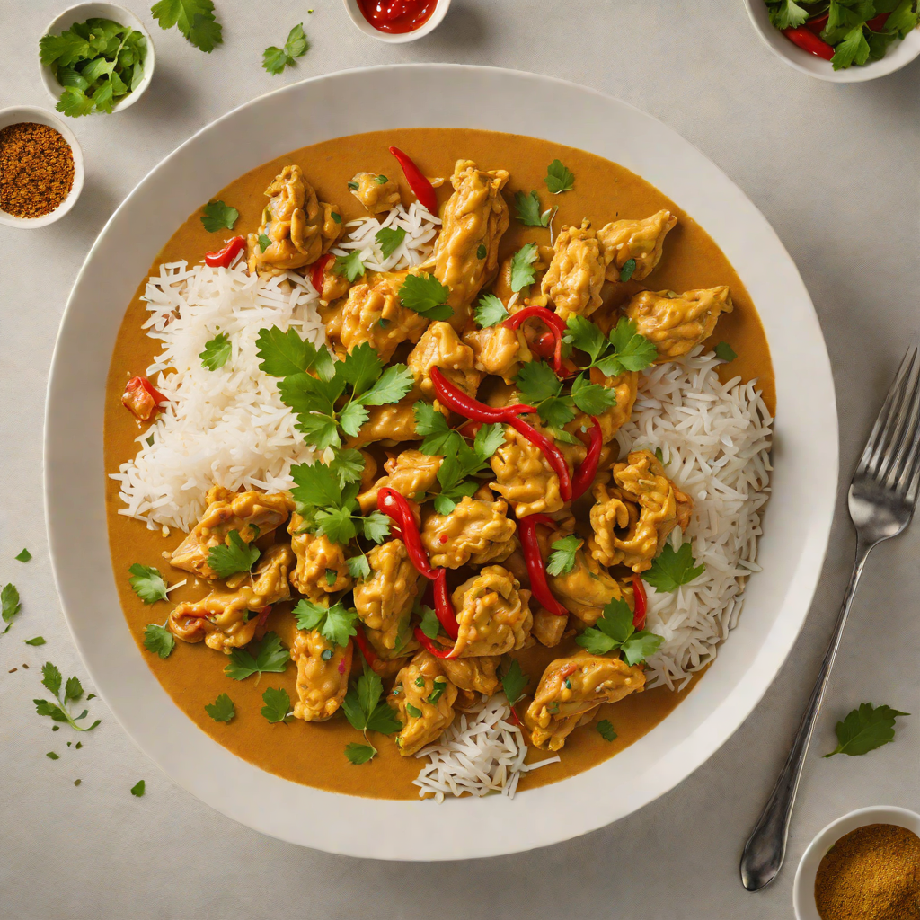 Spicy Burmese Coconut Chicken Curry