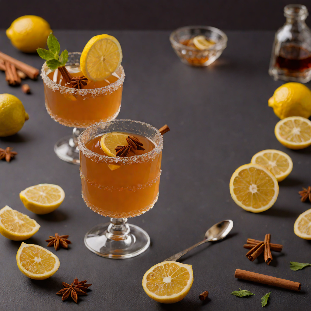 Spiced Honey-Garlic Tea with Fresh Lemon and Cinnamon