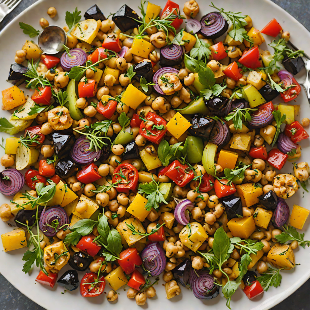 Sheet Pan Herb-Roasted Mediterranean Vegetables with Chickpeas