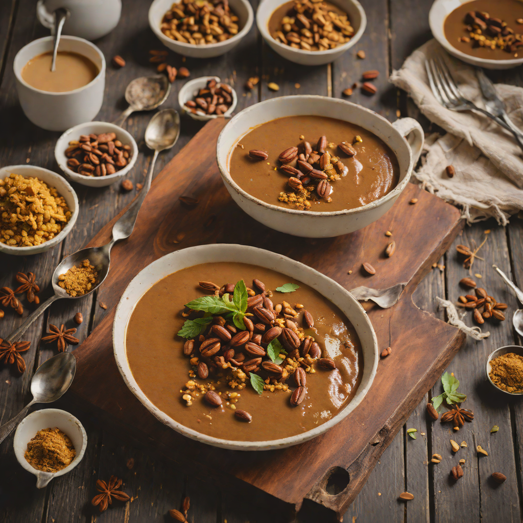Ethiopian Coffee-Spiced Dessert Pudding with Cardamom