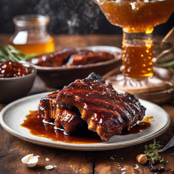 Premium BBQ Ribs with Honey Glaze