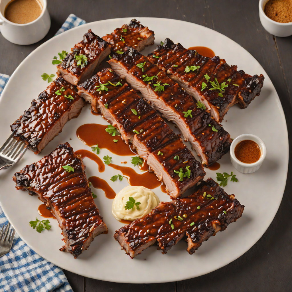 Slow-Smoked Pork Ribs with Spicy Coffee Dry Rub