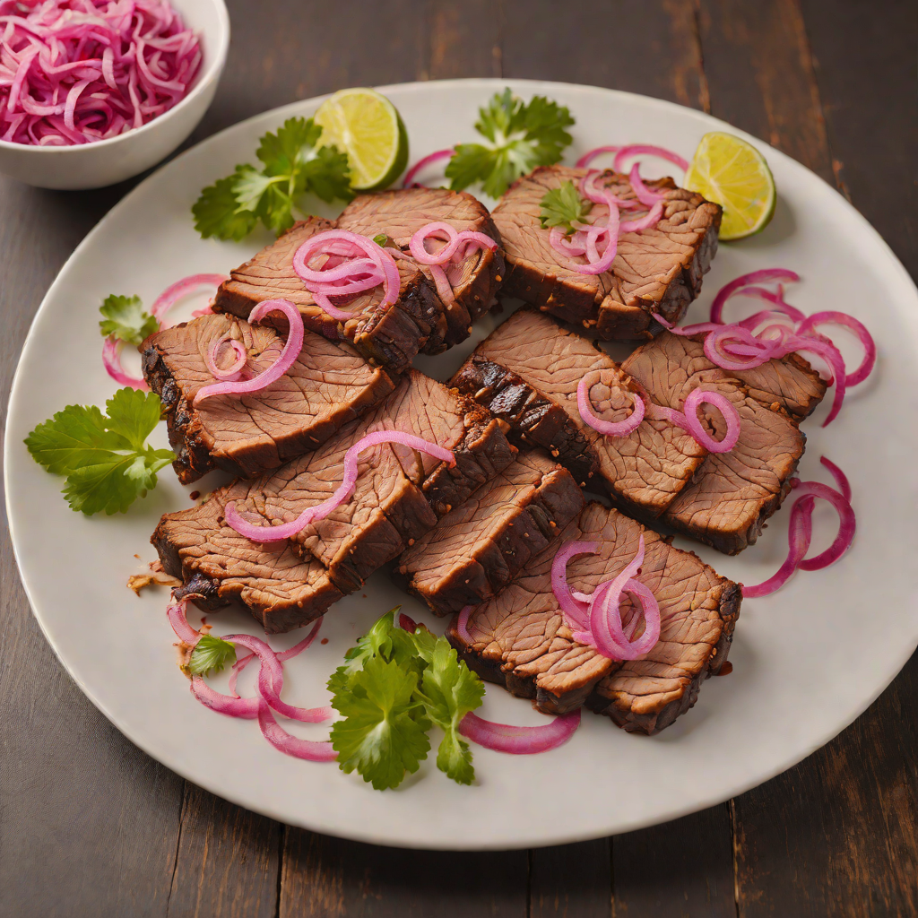 Haywire-Inspired Texas-Chic Smoked Brisket with Pickled Red Onions